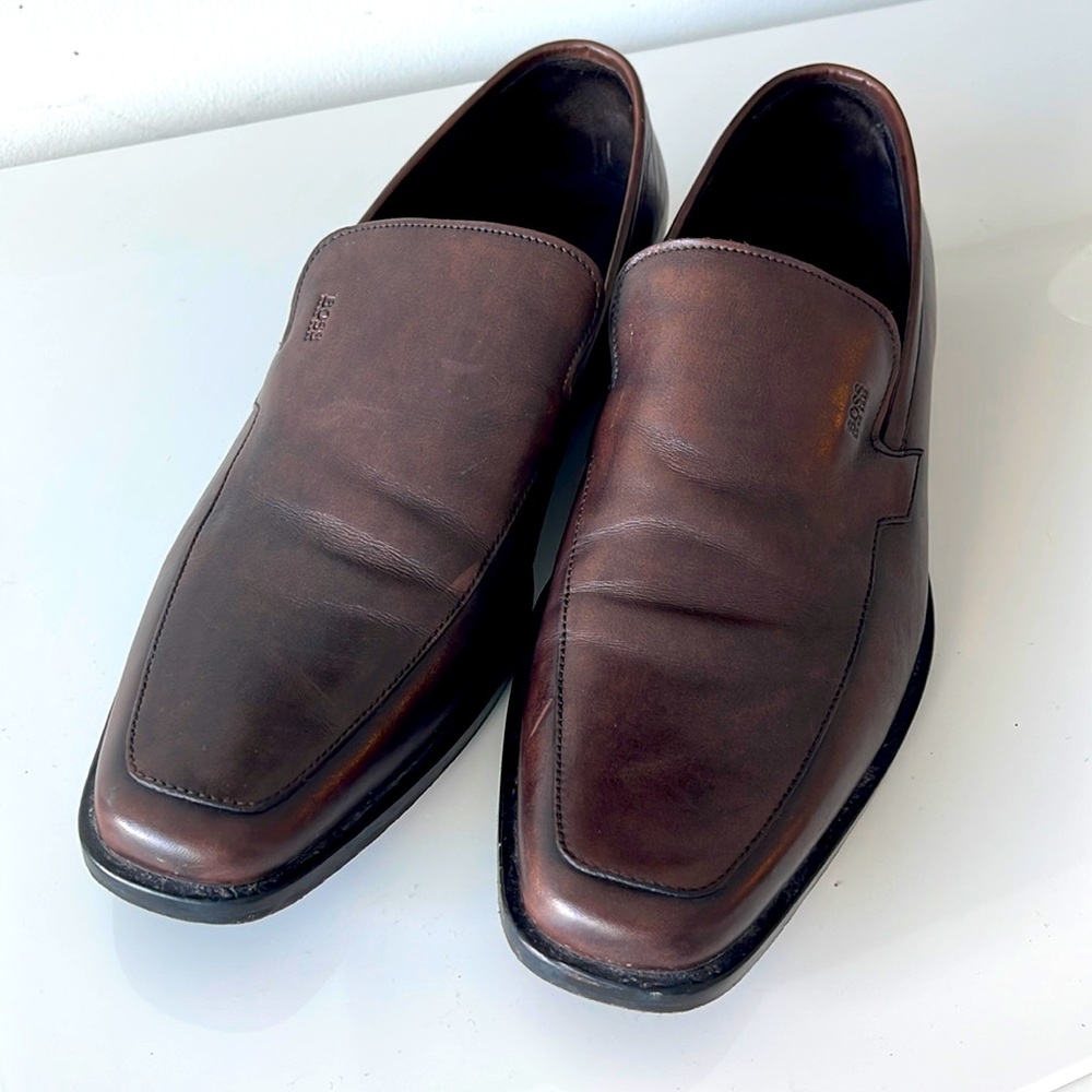 Hugo Boss pure leather loafers
